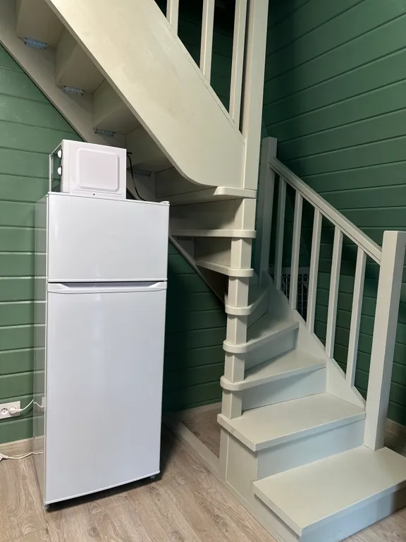 А-фрейм с видом на горы и лес