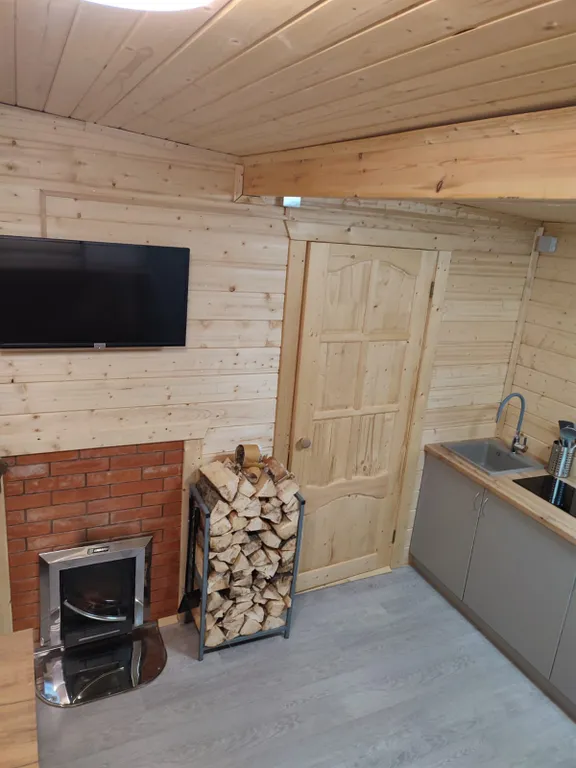 Уютный домик с террасой и сауной