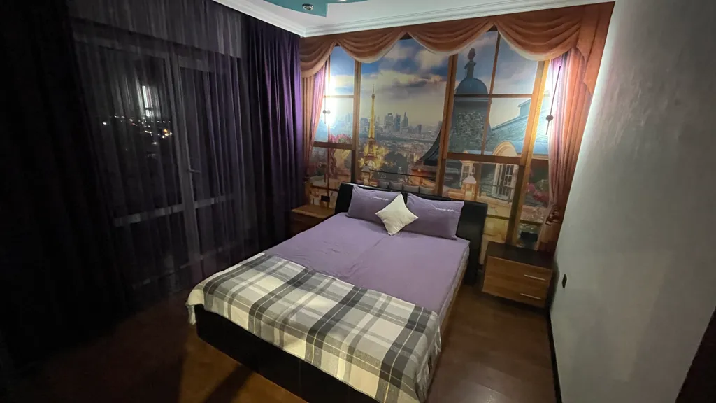 Уютная квартира с видом на город и горы