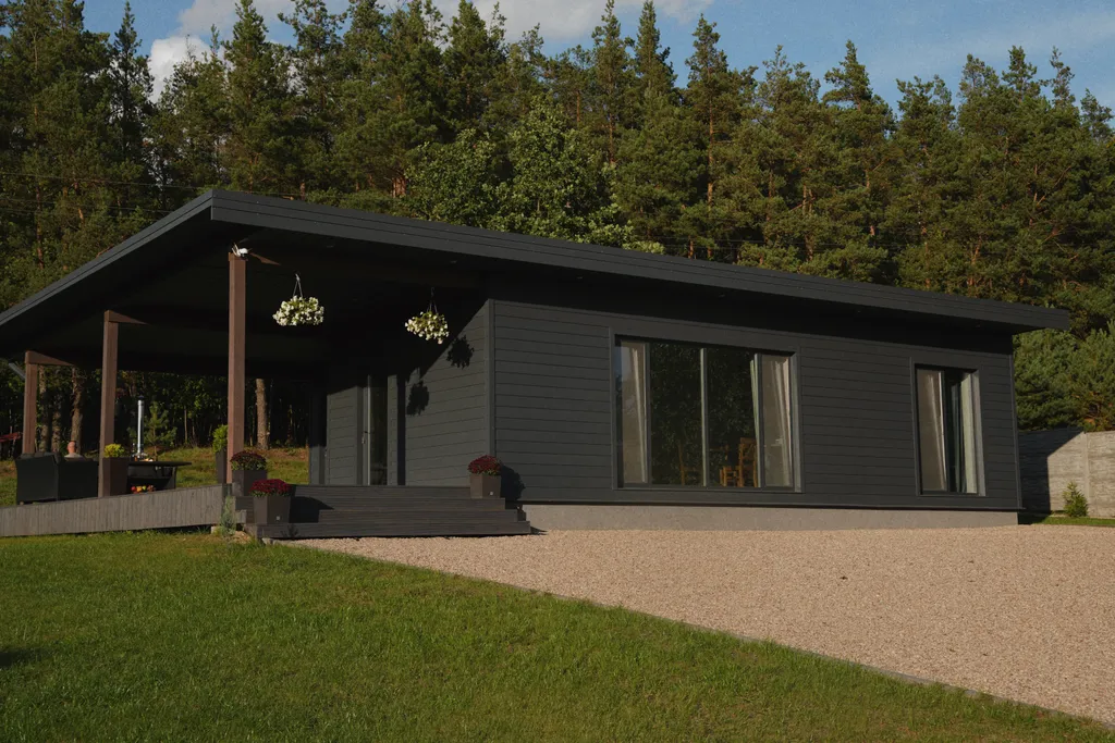 Новый финский дом Finn.Domm | 7км Гродно | Сауна | Чан | BBQ | Лес