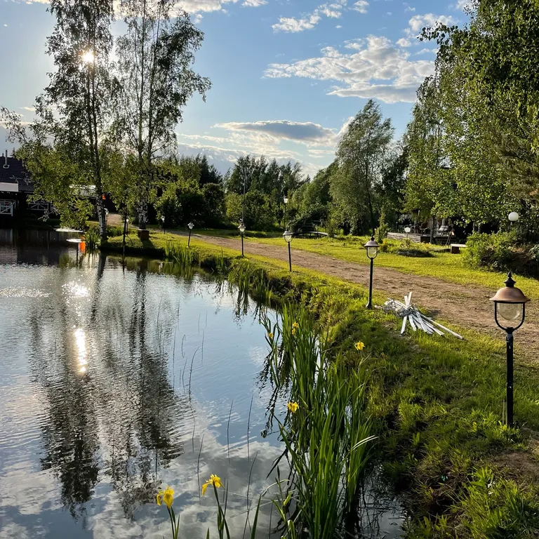 Уютный коттедж в стиле A-Frame