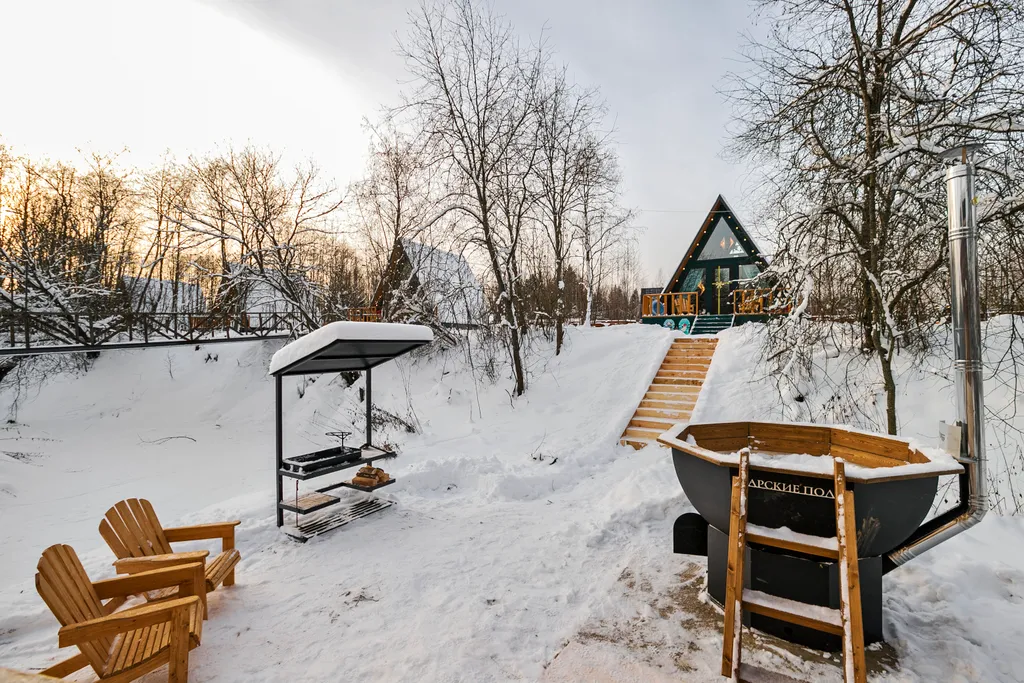 Дом для отдыха River 3 (банный чан, мангальная зона)