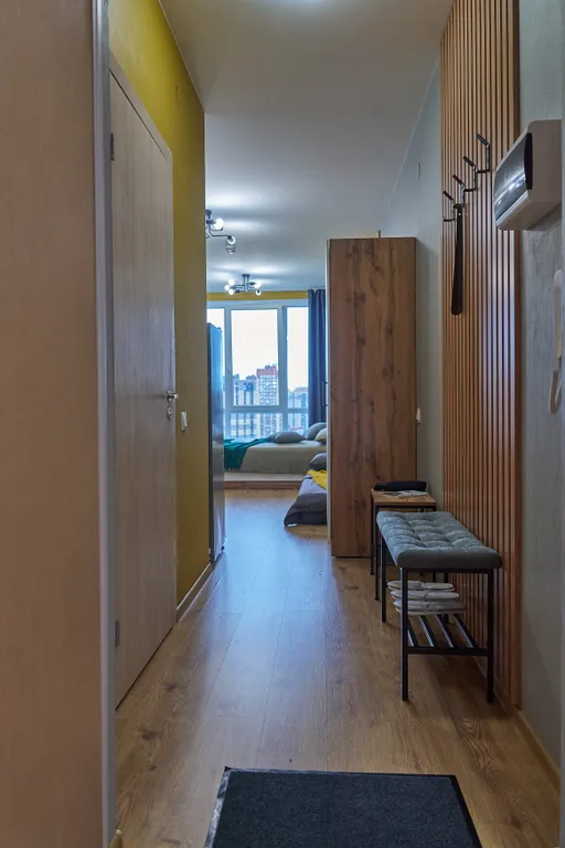 Уютная студия с панорамным окном у метро Парнас