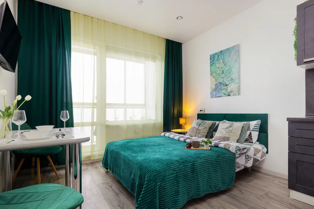 Квартира Уютная квартира-студия на 16 этаже — Новосибирск