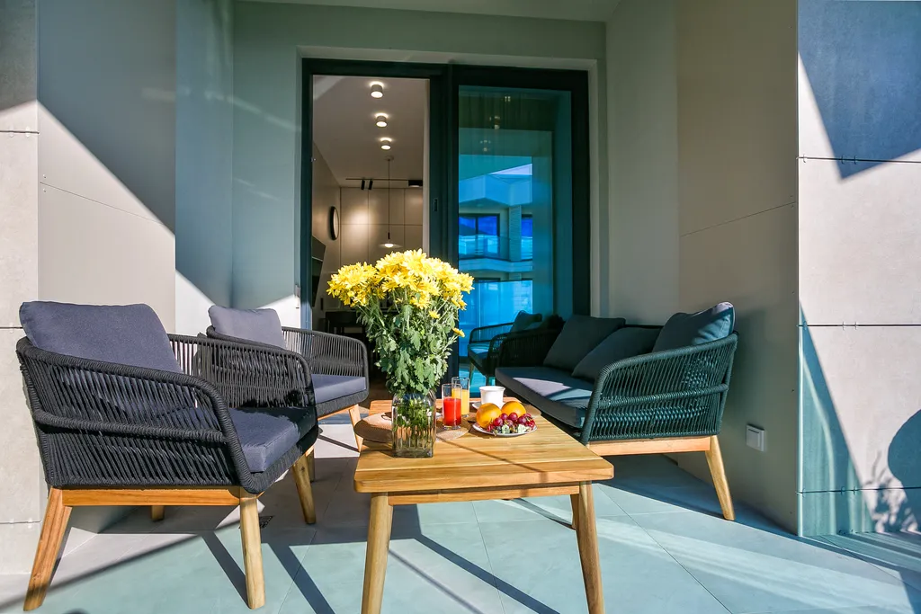 Стильная квартира Чайка с видом на море