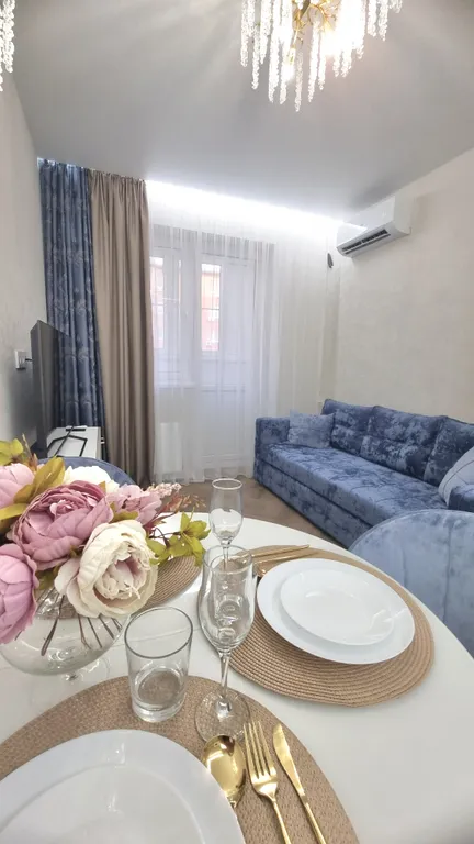 Квартира с дизайнерским ремонтом в 10 минутах от центра Краснодара