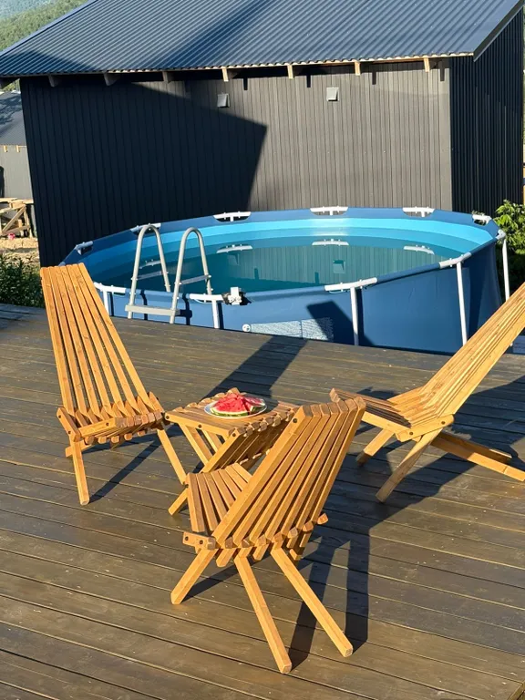 Коттедж Дом для отдыха с террасой и с двумя спальнями — Шерегеш