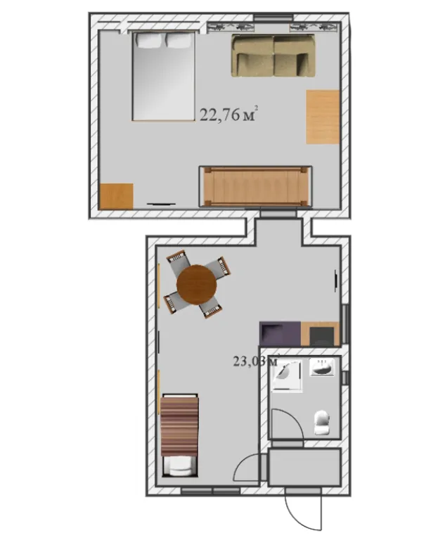 1-комнатная Квартира