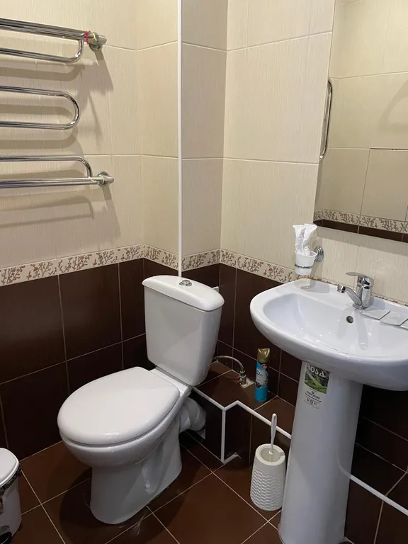 Номер с 2 отдельными кроватями в сердце Домбая