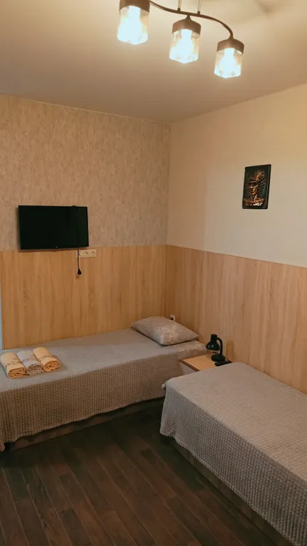 Уютная семейная студия с кухней и стиральной машинкой до 5 человек