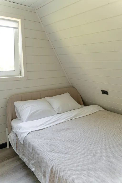 Домик А-фрейм с купелью