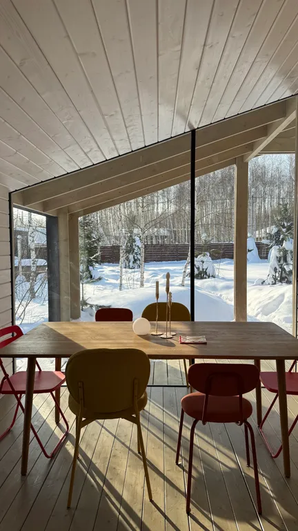 Большой новый дом с сауной и камином в элитном поселке