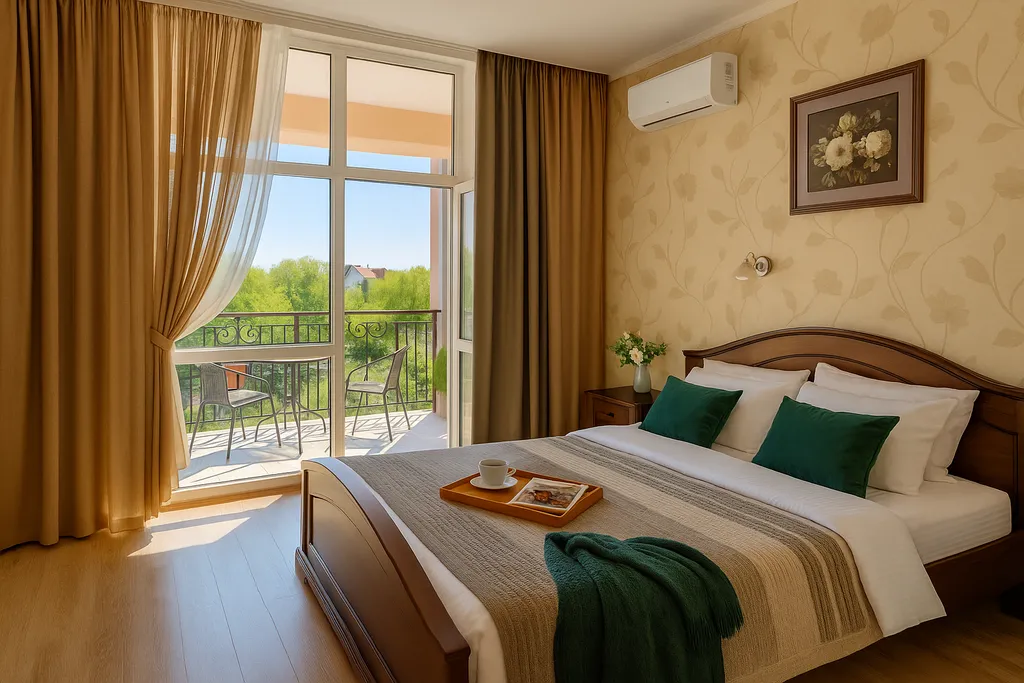 Квартира 1-комнатная квартира Прованс с открытым балконом и видом на море — Геленджик