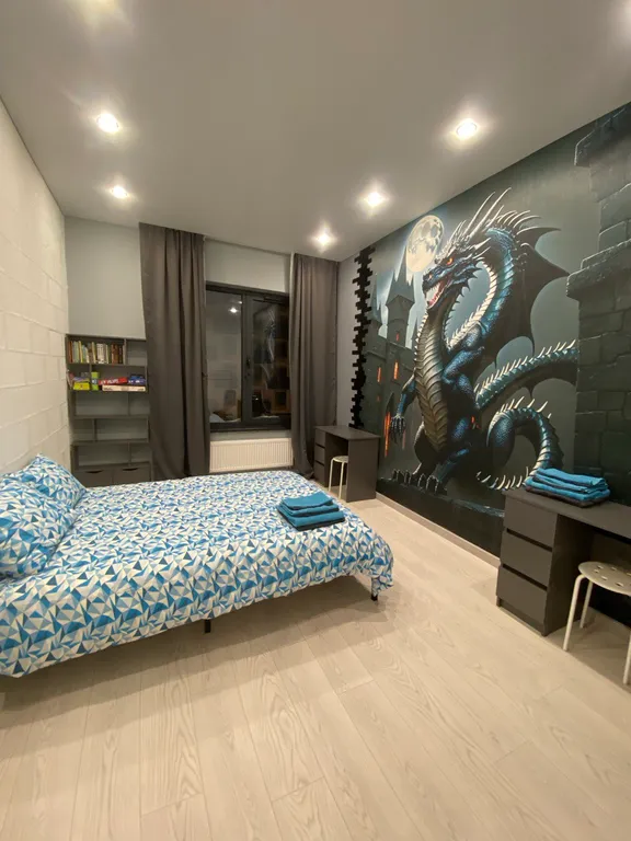 Квартира со свежим ремонтом в Иннополисе, евродвушка с одной спальней