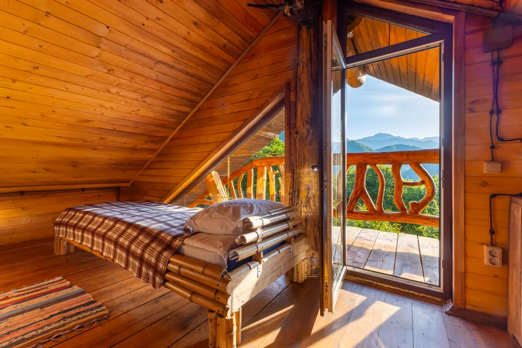 Коттедж Дом-Изба для дружной пятерки с видом на горы — Пластунка