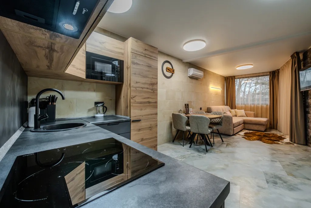 Апартаменты Woodland дизайн-оазис с двориком для 4 гостей