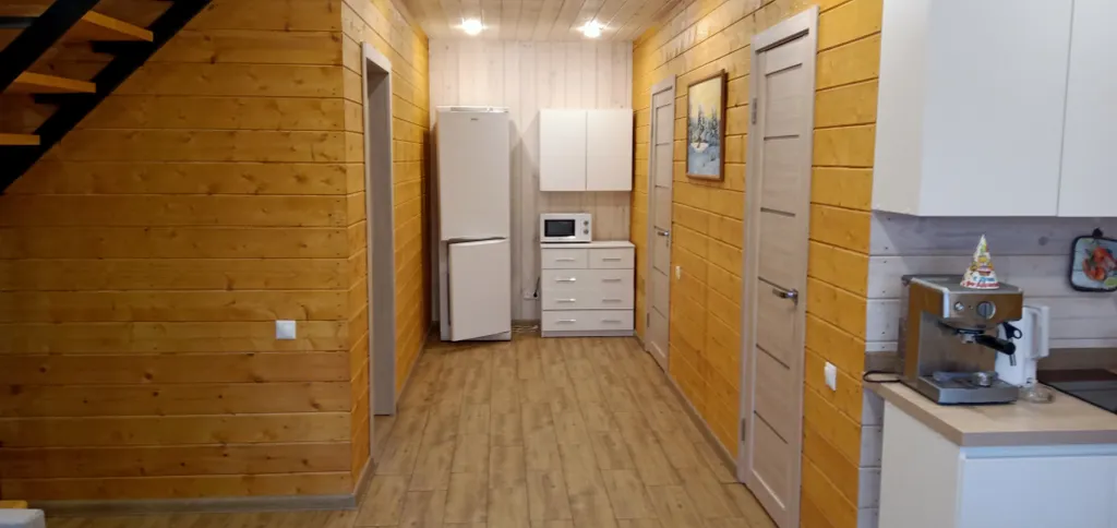 Большой а-фрейм дом с баней с сибирским чаном