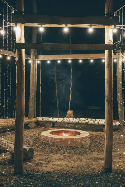 Домик в лесу с баней и чаном, A-frame Forest story