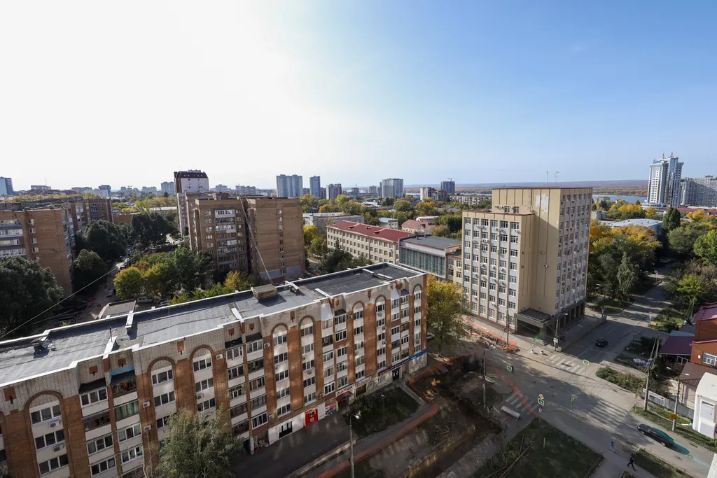 Квартира Современная двухкомнатная квартира с видом на Волгу 110 м — Самара