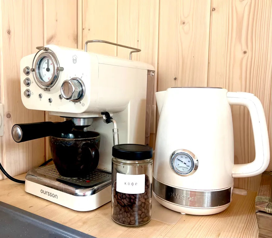 Уютный стильный новый дом с баней в окружении берёзовой рощи