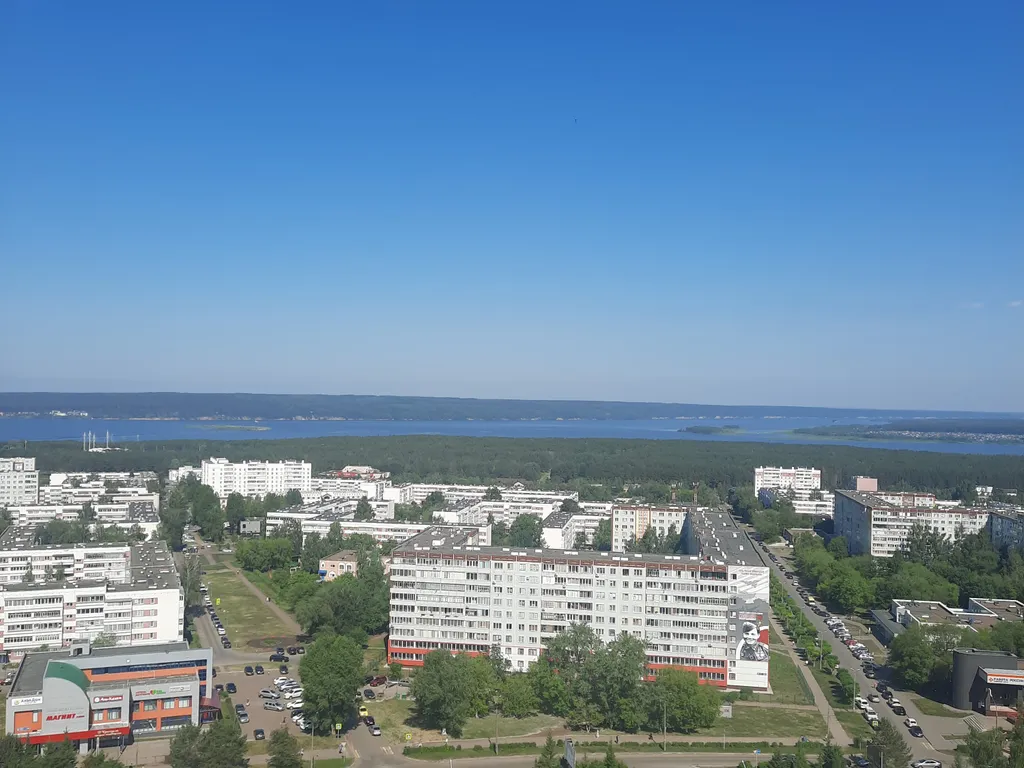 Уютная студия С видом на Каму