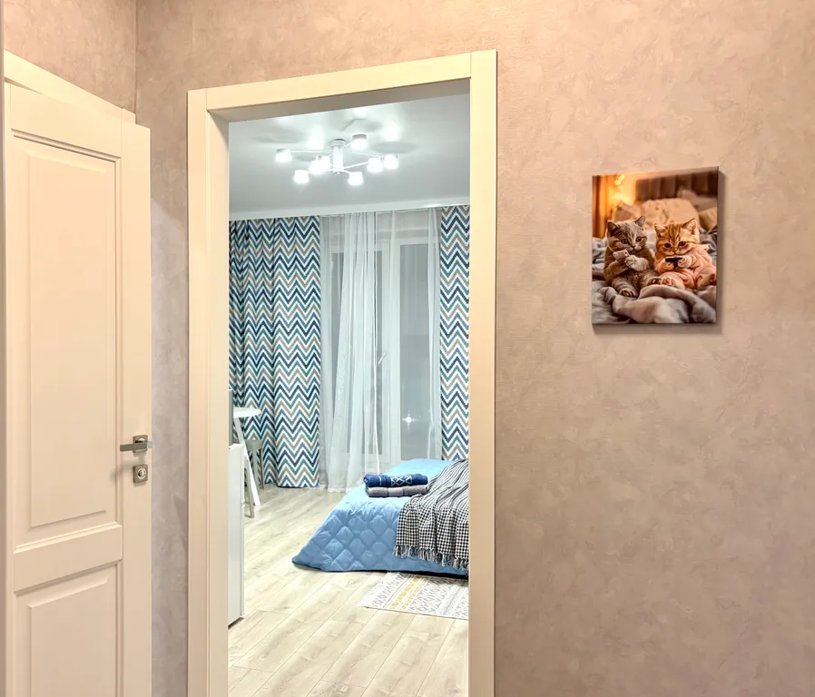 Светлая студия в новостройке на Южном с панорамными окнами