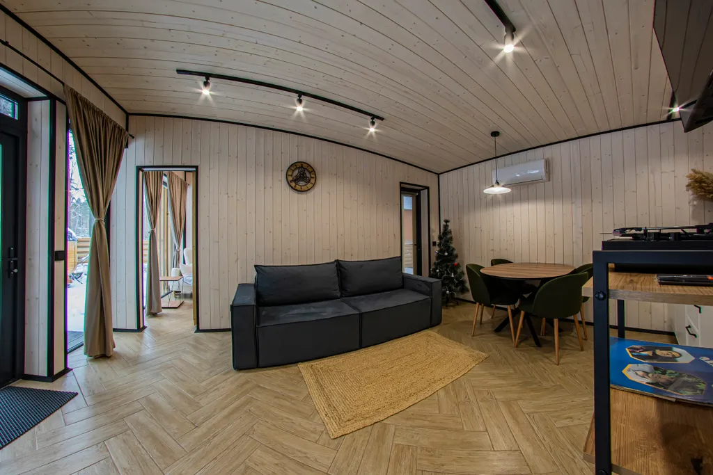 Вилла в Сосновом лесу с чаном и баней