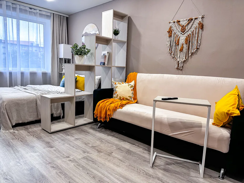 Апартаменты с 2-спальной кроватью, заселением 24/7