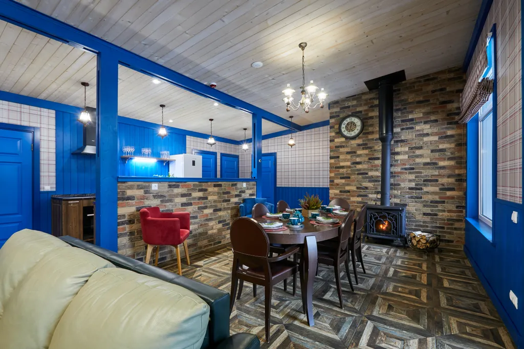 Большой коттедж с 5 спальнями, камином и террасой, Василек — аренда посуточно в Терву