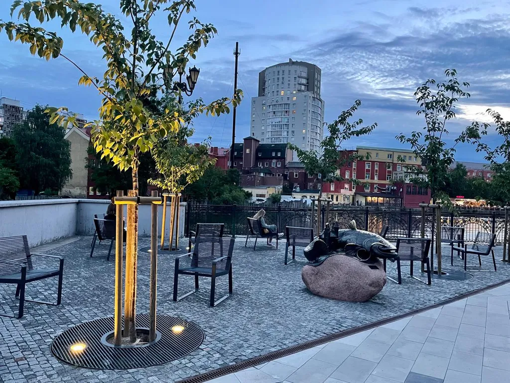 Квартира с отдельной спальней, ЖК Рыбная Деревня, с видом на реку