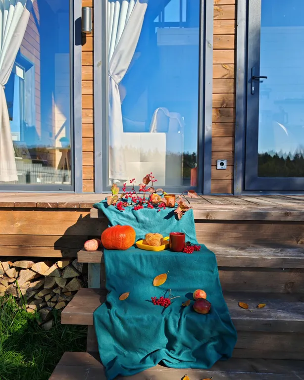 С дровяной сауной и видом на лес и закаты