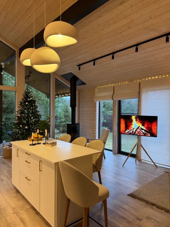 Коттедж Панорамный дом с сауной и камином — Семеновское