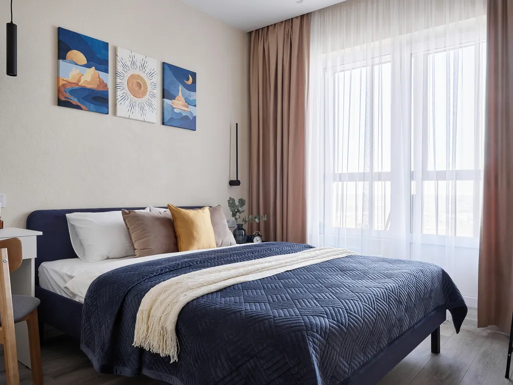 Новая 1-комнатная квартира с видом на город