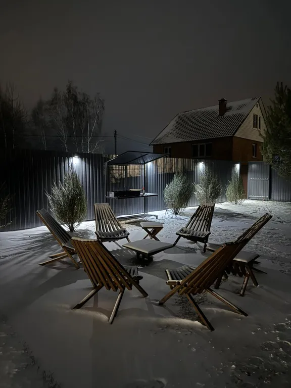 Коттедж Коттедж Барн с панорамными окнами, террасой, баней и купелью — Петровское