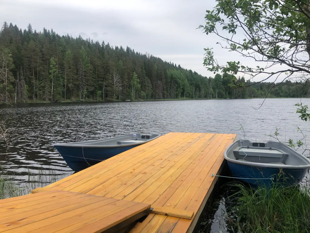 Коттедж Домик с панорамным остеклением, террасой и видом на озеро — Сортавала