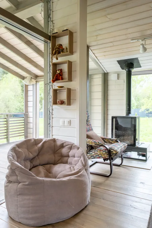 Лисий домик с камином