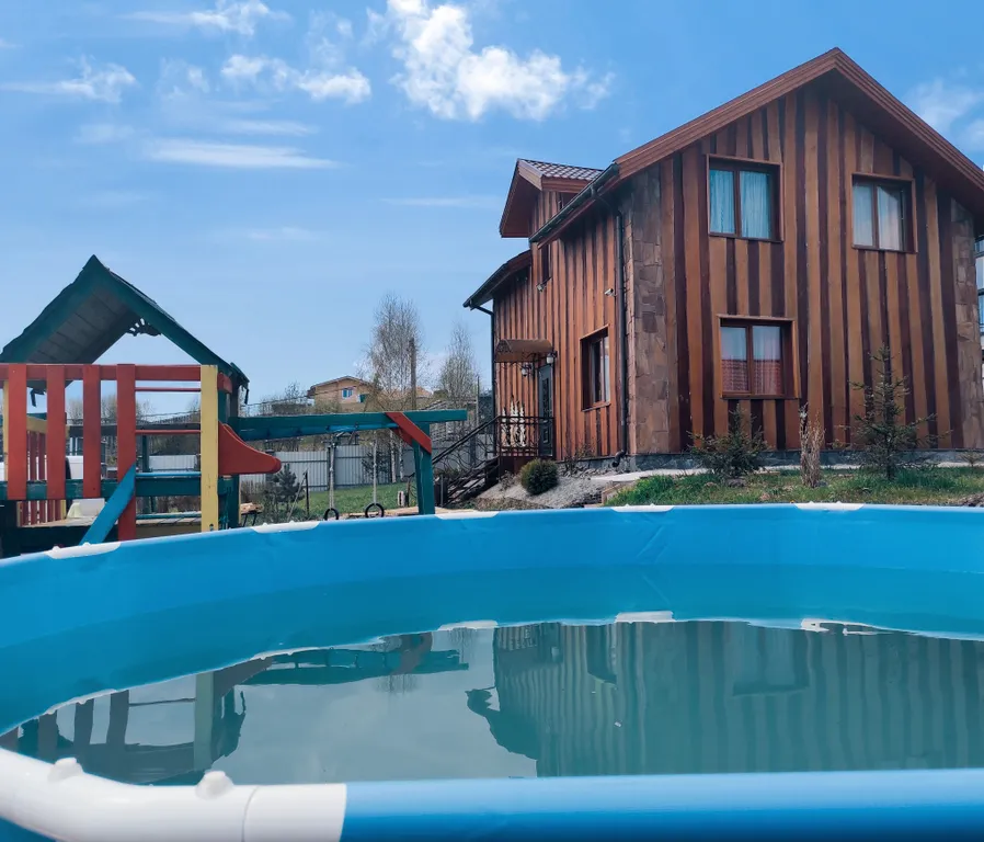 Коттедж Эко дом с баней и бассейнами рядом с Санкт-Петербургом — Кискелово