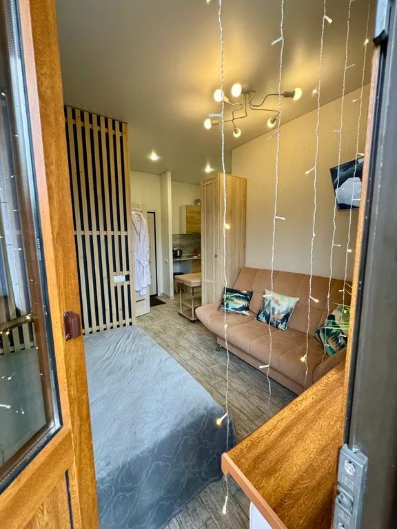 Уютная студия с балконом напротив ТЦ Горки город