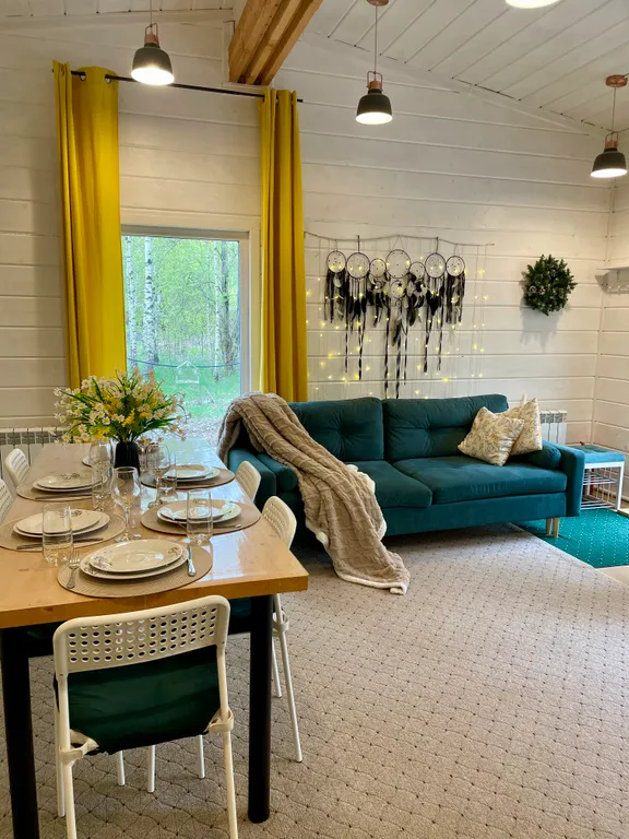 Лес, камин, сауна, терраса, мангал и полное уединение без соседей