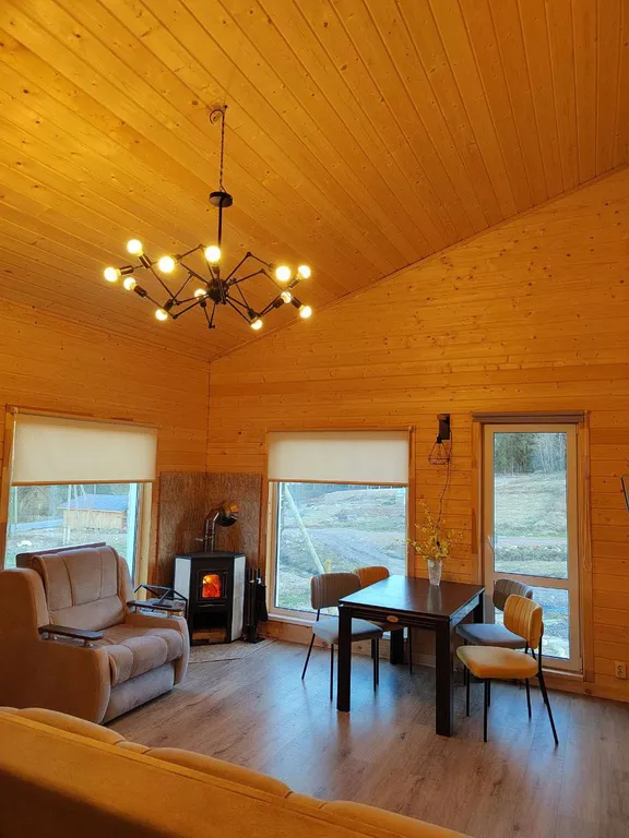 Дом на горе с камином и сауной