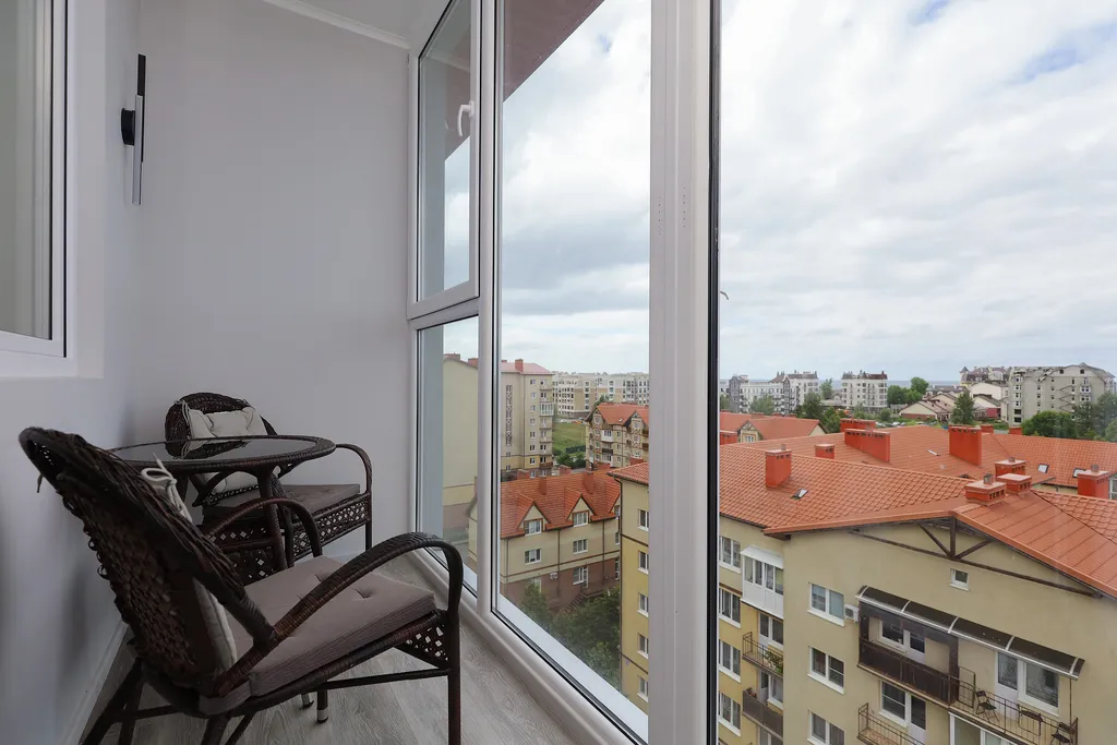 Комфортная евродвушка с прекрасным видом на море и город