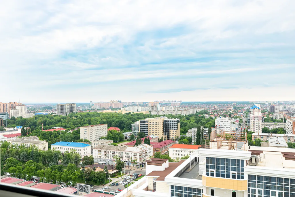 Квартира Квартира Вид с 70 метров, который сведёт с ума, панорамный балкон, 24/7 — Краснодар
