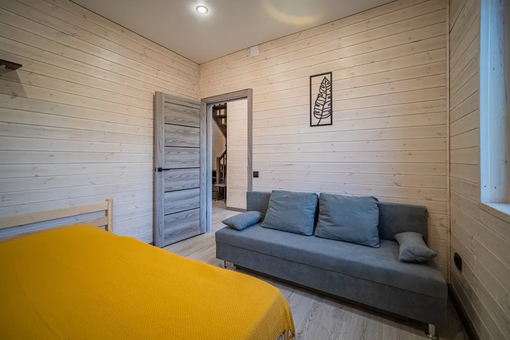 Уютный барн хаус с большими панорамными окнами Барн 4