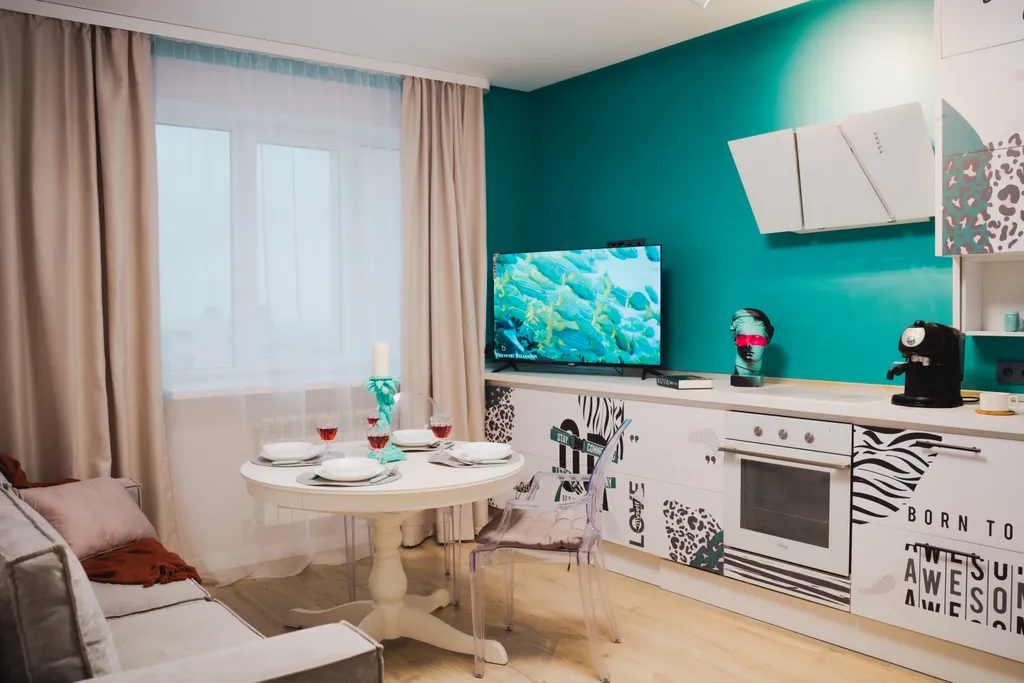 Уютные апартаменты с дизайнерским ремонтом на 8 человек