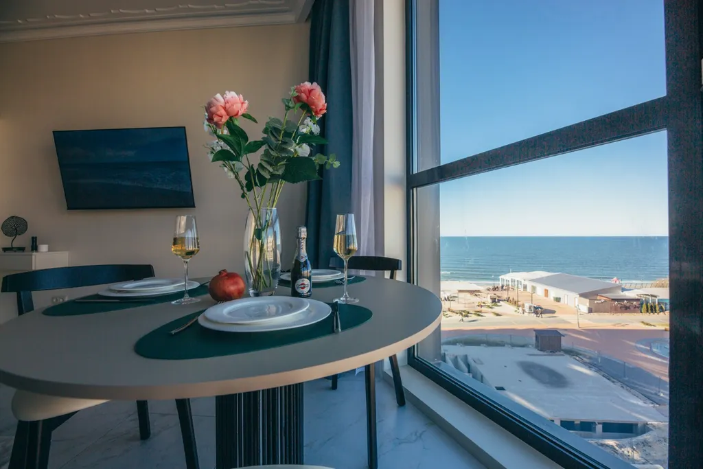 Уютная студия с видом на море