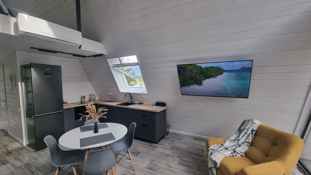 Коттедж Коттедж А-фрейм на берегу Можайского водохранилища — Можайск