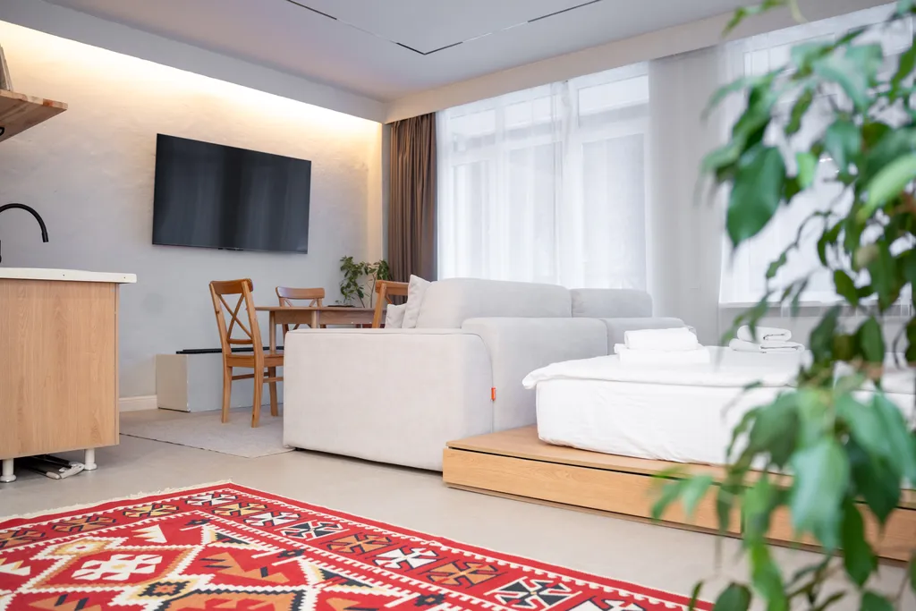 Просторный апартамент с кухней