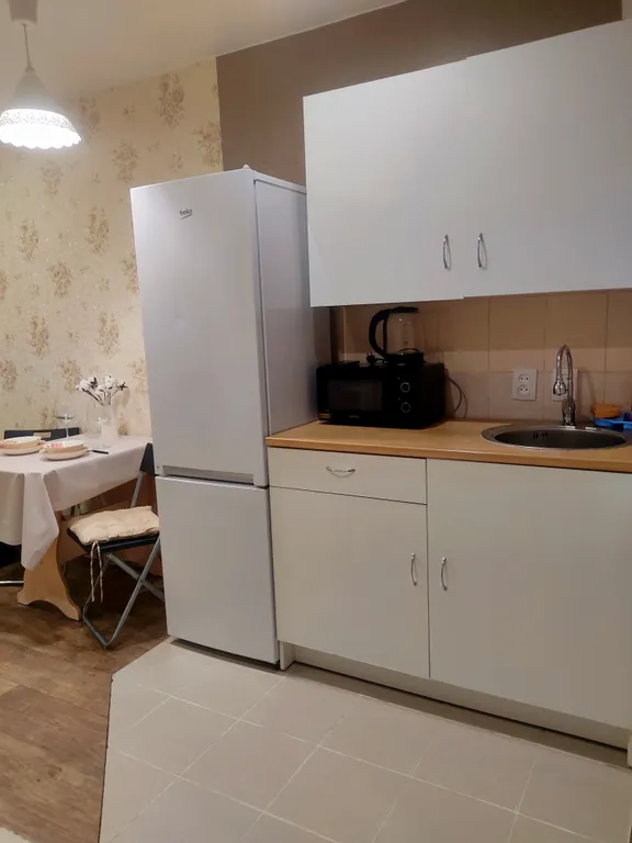 Бежевая квартира студия рядом со станцией метро Девяткино