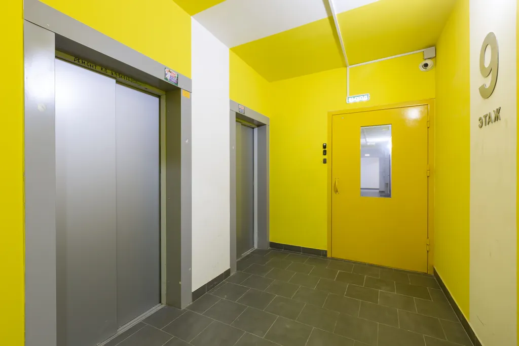 Яркая квартира с видом на заснеженные ветви и искрящийся снег