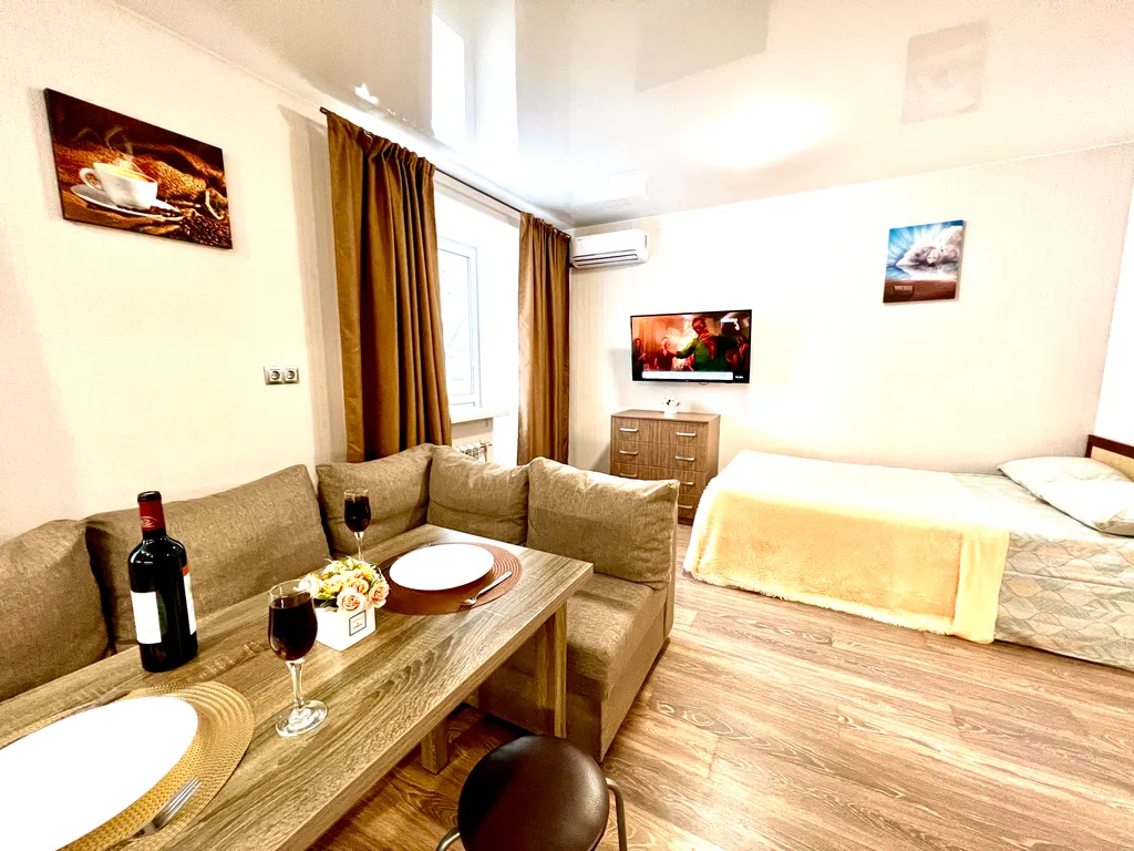 Квартира Квартира Уютная студия в ЖК Изумрудный — Самара